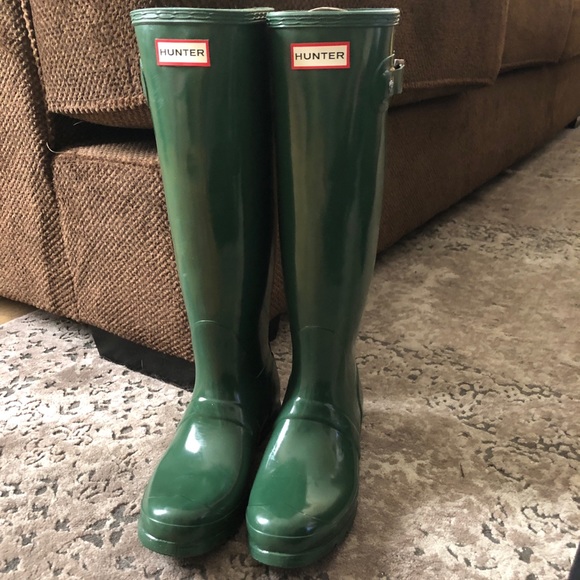 Hunter Shoes - Brand New Hunter Green Hunter Boots